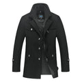 Men Cashmere Trench Coats Winter Jackets Overcoats Wool Blends High Quality New Winter Coats Male Business Casual Trench Coats 5