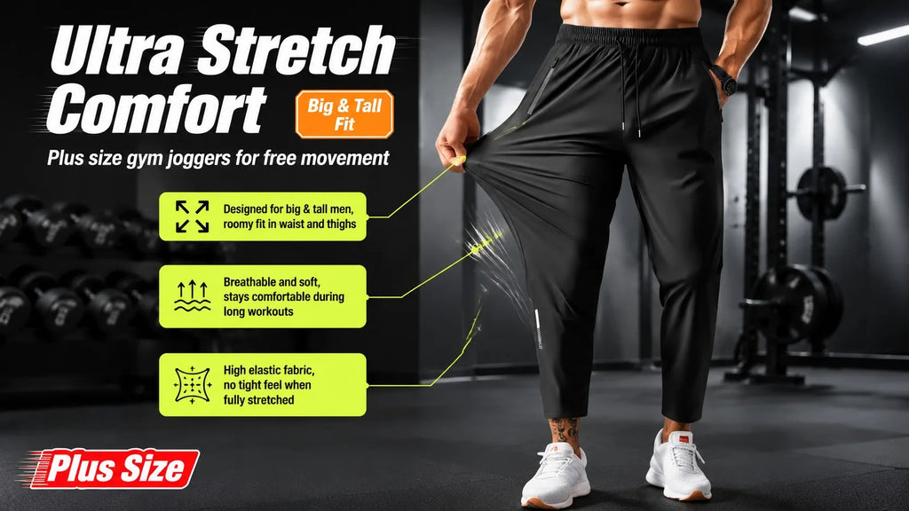 Autumn Pants Loose Gyms Jogger Track Pants Mens 6XL  8XL Men Fitness Sportswear Tracksuit Elastic Waist Sweatpants Cotton Trouse