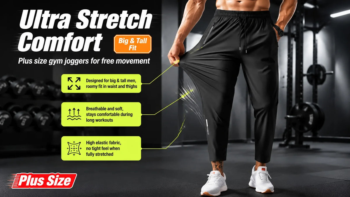 Autumn Pants Loose Gyms Jogger Track Pants Mens 6XL  8XL Men Fitness Sportswear Tracksuit Elastic Waist Sweatpants Cotton Trouse