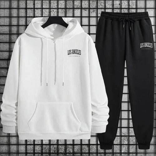2025 Casual Tracksuit Hoodie + Sweatpants Men's Sportswear Autumn Training Sports Set Male Urban Fashion Warm Sweatshirt Outfit