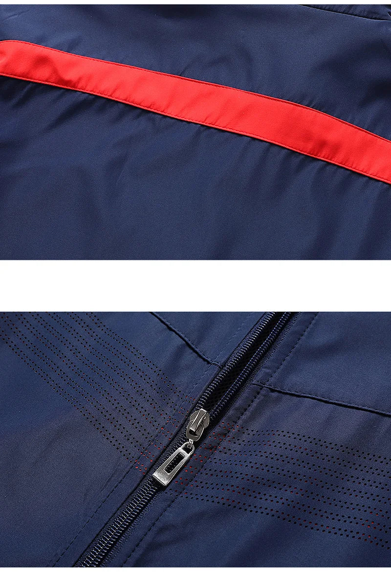 New Men's Patchwork Tracksuit Sweatshirts+Sweatpants Sets Autumn Quality  Man Gym Joggers Pullover Trousers Streetwear 2pcs Set