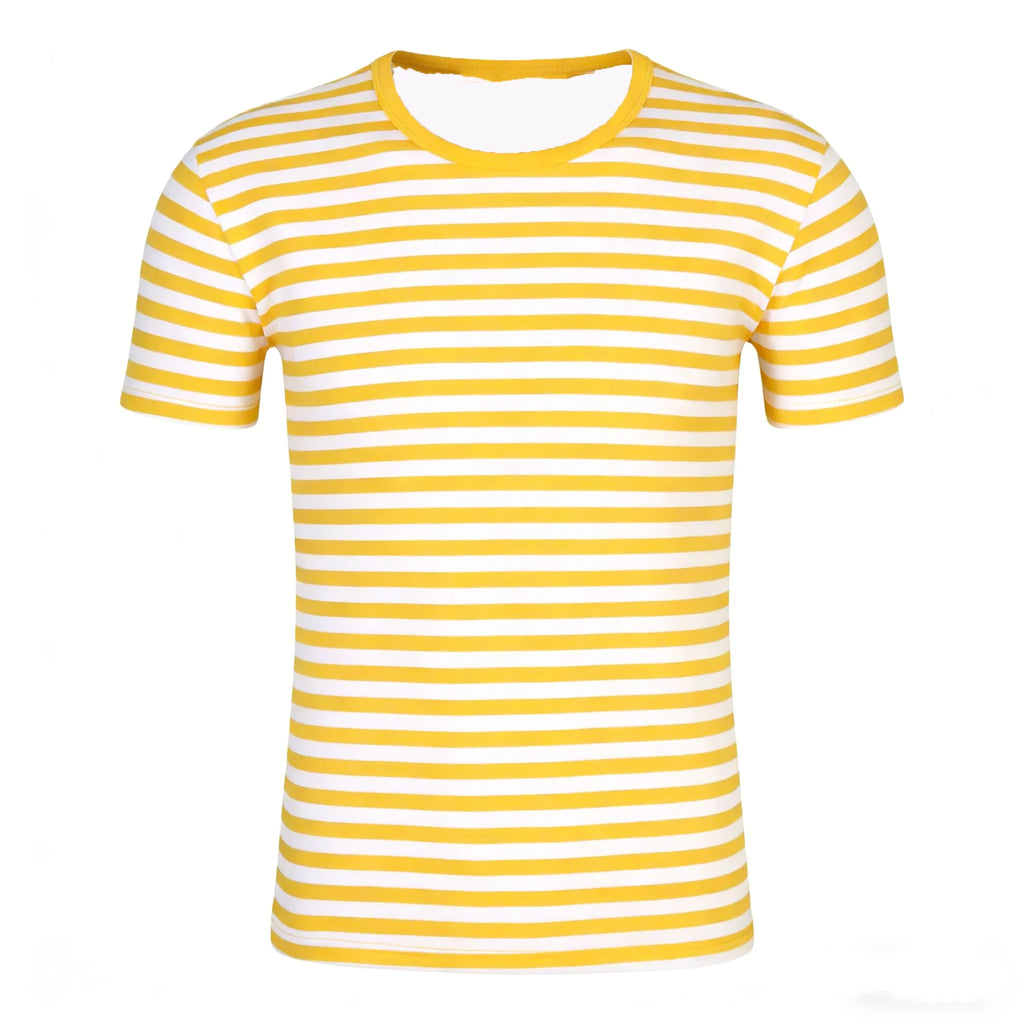 Summer Multi-Colored Stripes T-Shirts 3D Print Men Women Casual Round Neck Short Sleeve T Shirt Top Harajuku Tees Men's Clothing