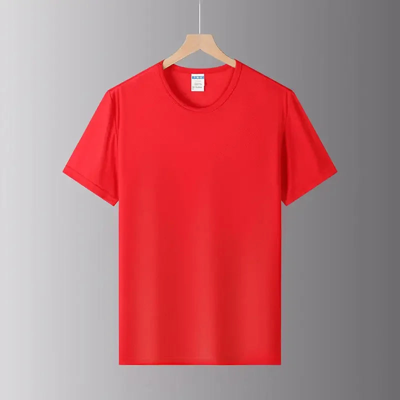 Custom Printed Quick-Drying T-shirts For Men And Women With Logo And Text Short-sleeved T-shirts Original Design Gift Tops 2025