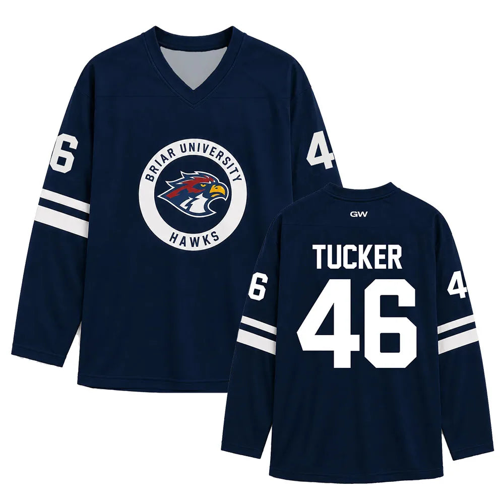 Men Women Clothing TV Off Campus Briar University Hockey Jersey Graham 44 22 DI LAURENTIS 66 Tucker46 T-shirt Graphic Merch Tee