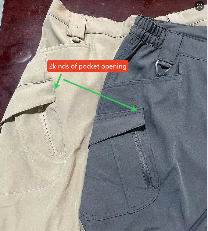 Men's Cargo Military Tactical Casual Trousers Softshell Elastic Spring Autumn Pants Hiking Camping Climbing Army Combat Running