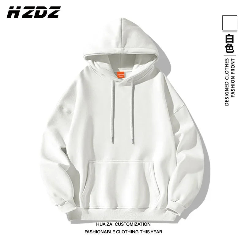 Men's solid color hooded sweatshirt available in multiple colors a casual and stylish street style hoodie