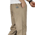 Big Size Mens Casual Pants Relaxed Fit Cotton Trousers Elastic Waist Drawstring Sweatpants Mens Jogger Pants Summer Spring