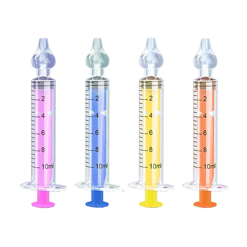 Needle Tube Nasal Aspirator Syringe Baby Nose Cleaner Baby Rhinitis Nasal Washer Reusable Nasal Irrigator Washing for Children