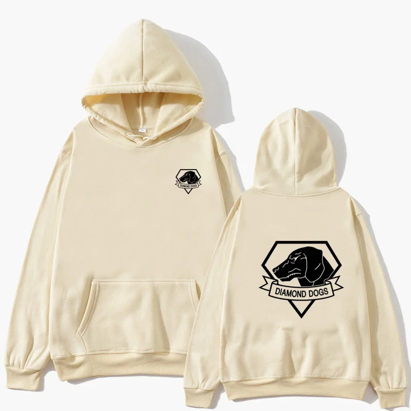 MGS 5 Metal Gear Solid V 5 Diamond Dogs Printed Pattern Hoodie Sportswear Autumn/Winter Men's/Women's Casual Street Harajuku y2k