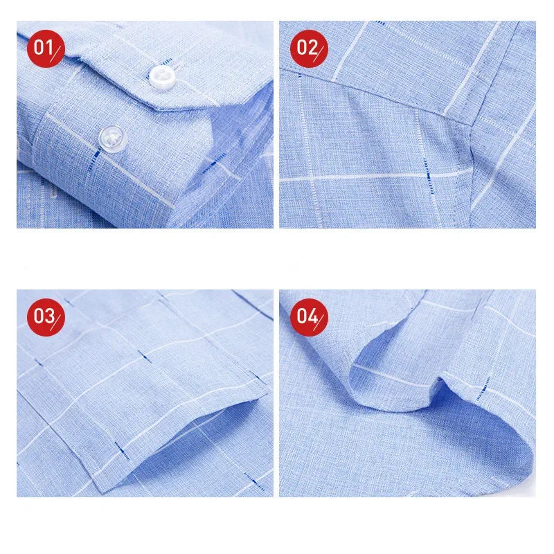 2024 Men's Printed Shirt Spring Long Sleeve Casual Daily Thin Soft Comfortable Business Slim Fit Button Down Dress  Shirts