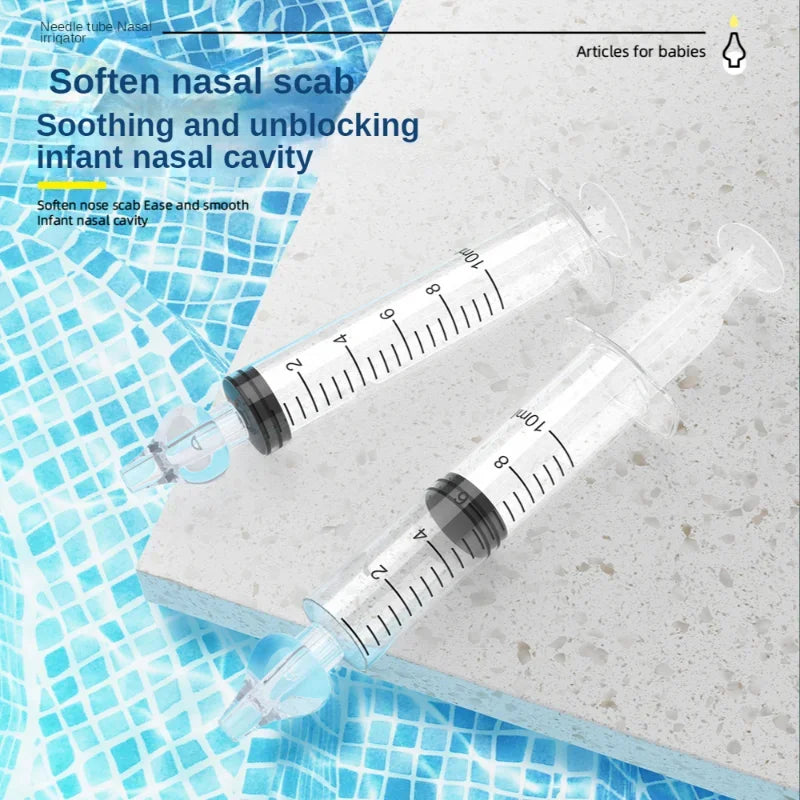 Needle Tube Nasal Aspirator Syringe Baby Nose Cleaner Baby Rhinitis Nasal Washer Reusable Nasal Irrigator Washing for Children
