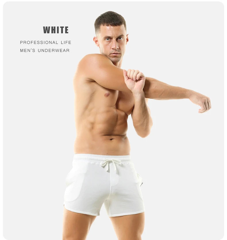 Summer Men Cotton Casual Shorts Quick Dry Gym Basketball Shorts Sport Running Shorts Man Crossfit Fitness Sweatpants Men Clothes