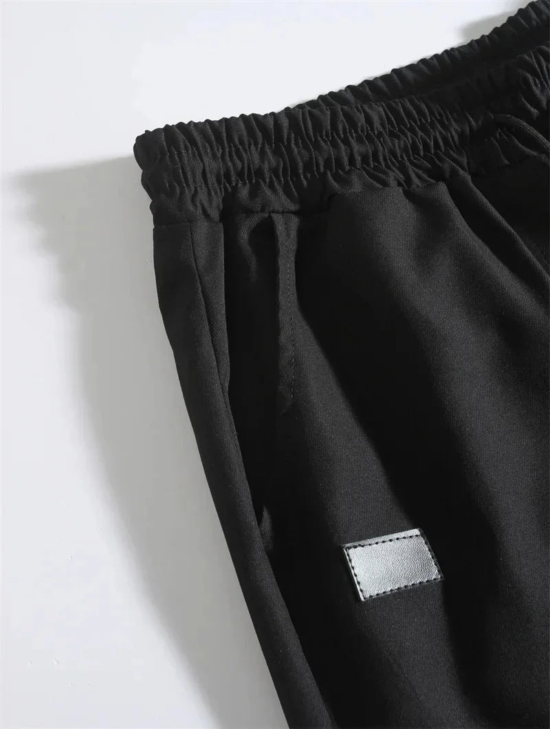 Spring Autumn New Cargo Pants Men's Fashion Sports Cargo Pants Solid Color Sweatpants Joggers Woven Pants Casual Male Trousers