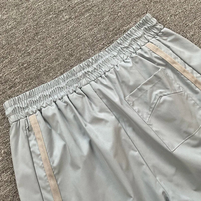 American Style Trendy Rhude Casual Shorts Loose Breathable Multi-color Mesh Beach Sports Shorts