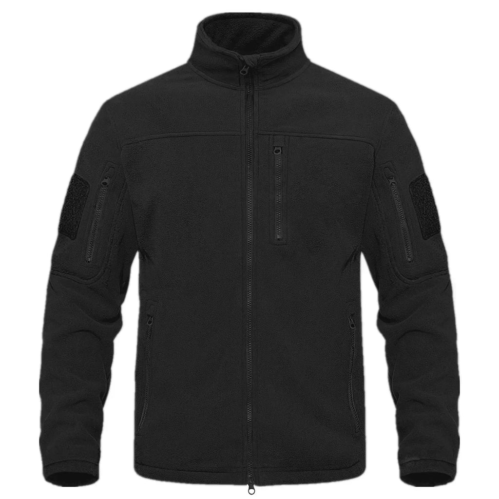 2026 Full Zippper Warm Fleece Tactical Jackets Men's Winter Thermal Turtleneck Jacket Outdoor Work Hunting Coats Safari Jacket