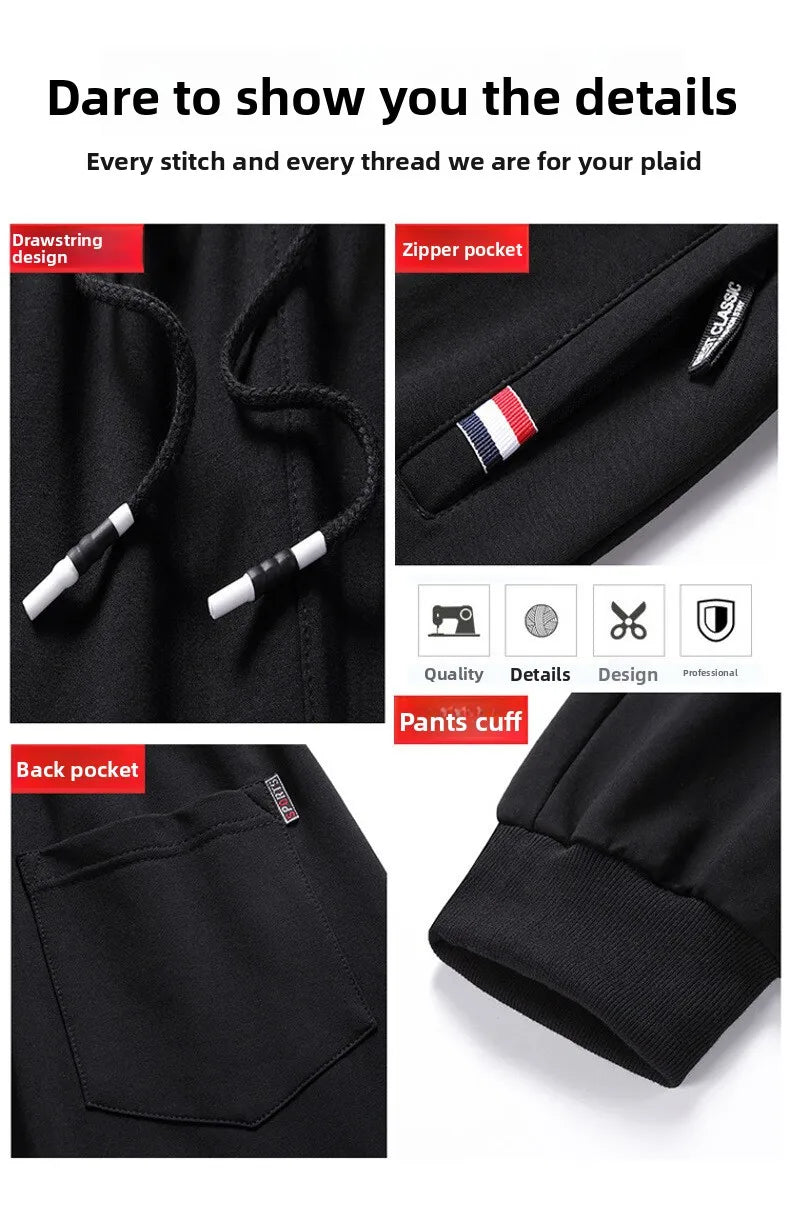 Autumn Pants Loose Gyms Jogger Track Pants Mens 6XL  8XL Men Fitness Sportswear Tracksuit Elastic Waist Sweatpants Cotton Trouse