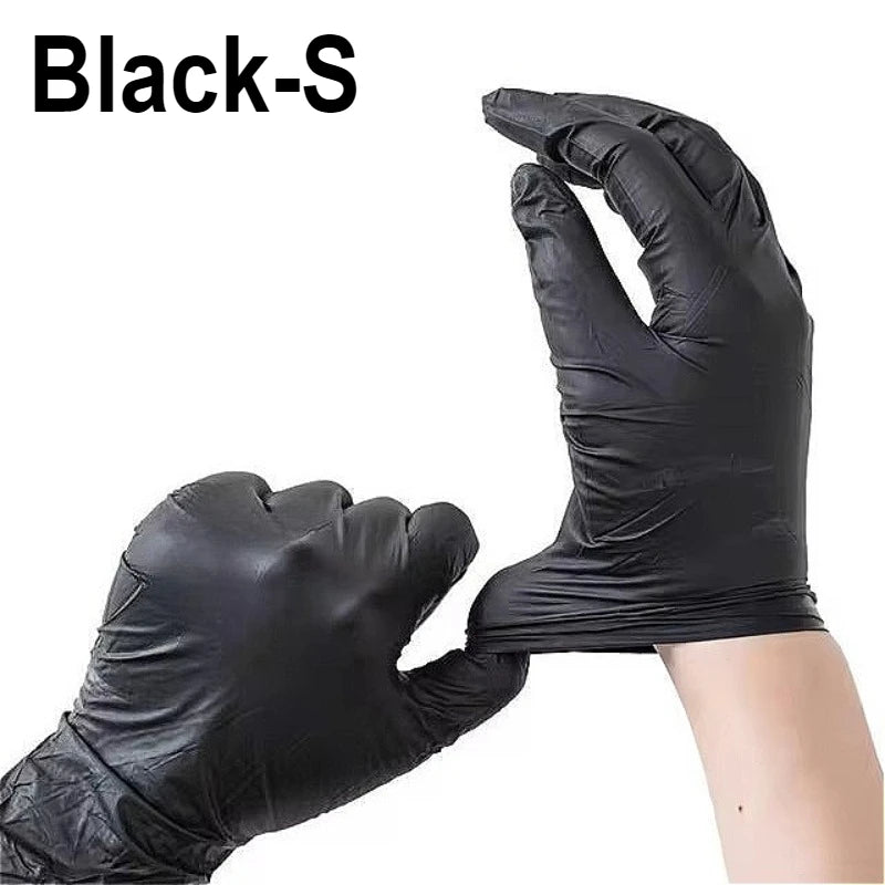 20/50/100PCS Disposable Black Gloves for Home Cleaning Suitable for Food Processing Hairdressing Nail Art Pet Bathing