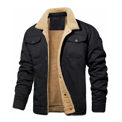 Autumn Winter Men's Fleece Jackets Casual Male Outdoor Windbreaker Work Jacket Mens Thermal Warm Tactical Coats Clothing