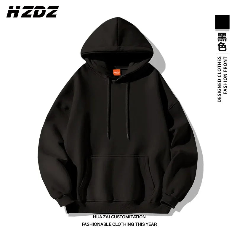 Men's solid color hooded sweatshirt available in multiple colors a casual and stylish street style hoodie