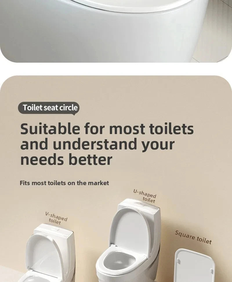 Splash Proof Kids Toilet Seat, Universal Fit Potty Training Seat, Sturdy Safe Toddler Toilet Accessory, Practical Toilet Seat fo