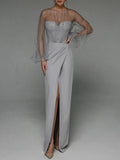 Sexy Wedding Dresses for Women Casual O-Neck Solid Loose Long Dress Spring and Summer Muslim Drsss Women Evening Dress Vestidos