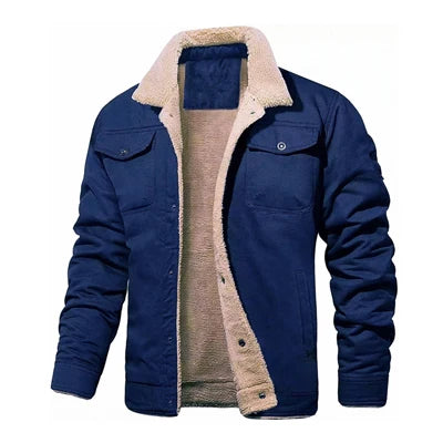 Autumn Winter Men's Fleece Jackets Casual Male Outdoor Windbreaker Work Jacket Mens Thermal Warm Tactical Coats Clothing