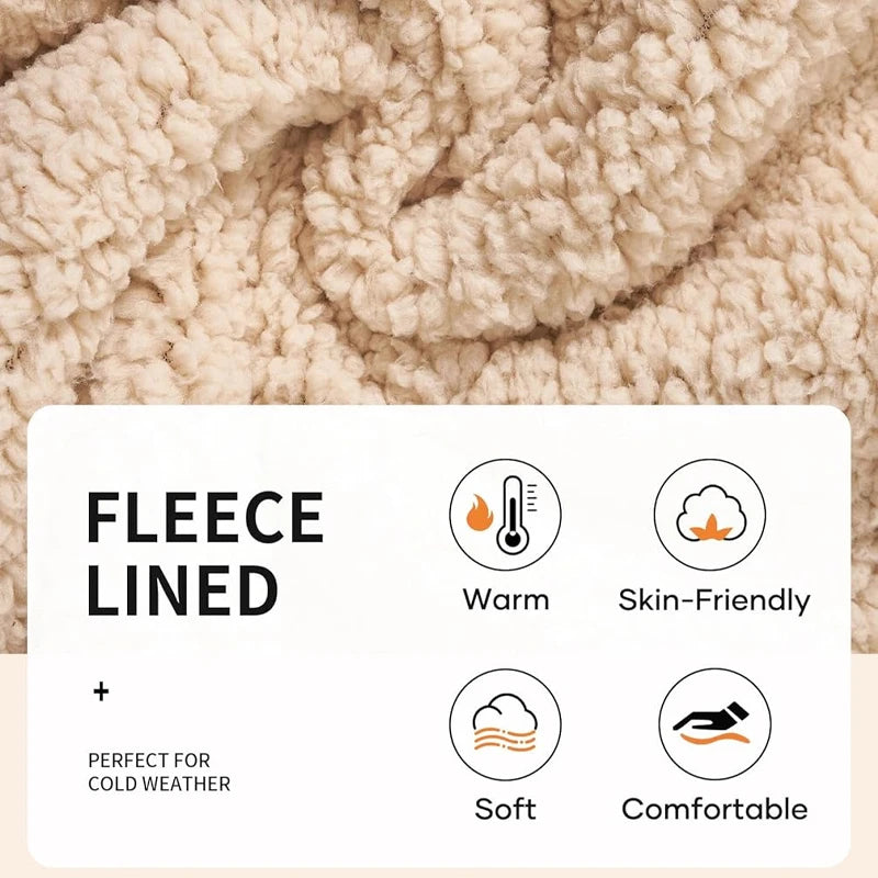 Men's Crewneck Heavyweight Sweatshirt Winter Warm Sherpa Lined Pullover Outdoor Casual Streerwear Basic Coats Men Thick Tops