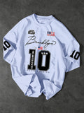 2026 Summer USA Brooklyn Style 10 Print T Shirt Men's Streetwear Vintage Jersey Tee