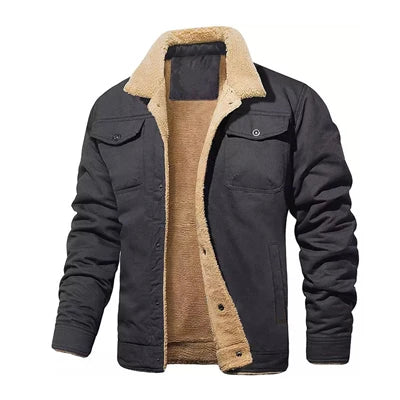 Autumn Winter Men's Fleece Jackets Casual Male Outdoor Windbreaker Work Jacket Mens Thermal Warm Tactical Coats Clothing