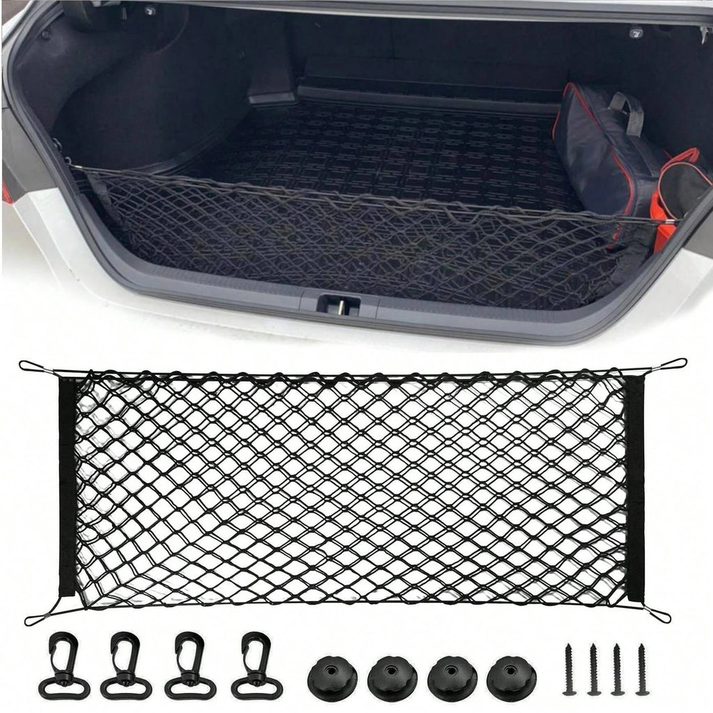 Car Trunk Fence Net Dog Isolation Protection Net Car Mounted Rear Seat Dog Safety Net Sturdy Elastic Pet Fence for Any Vehicle