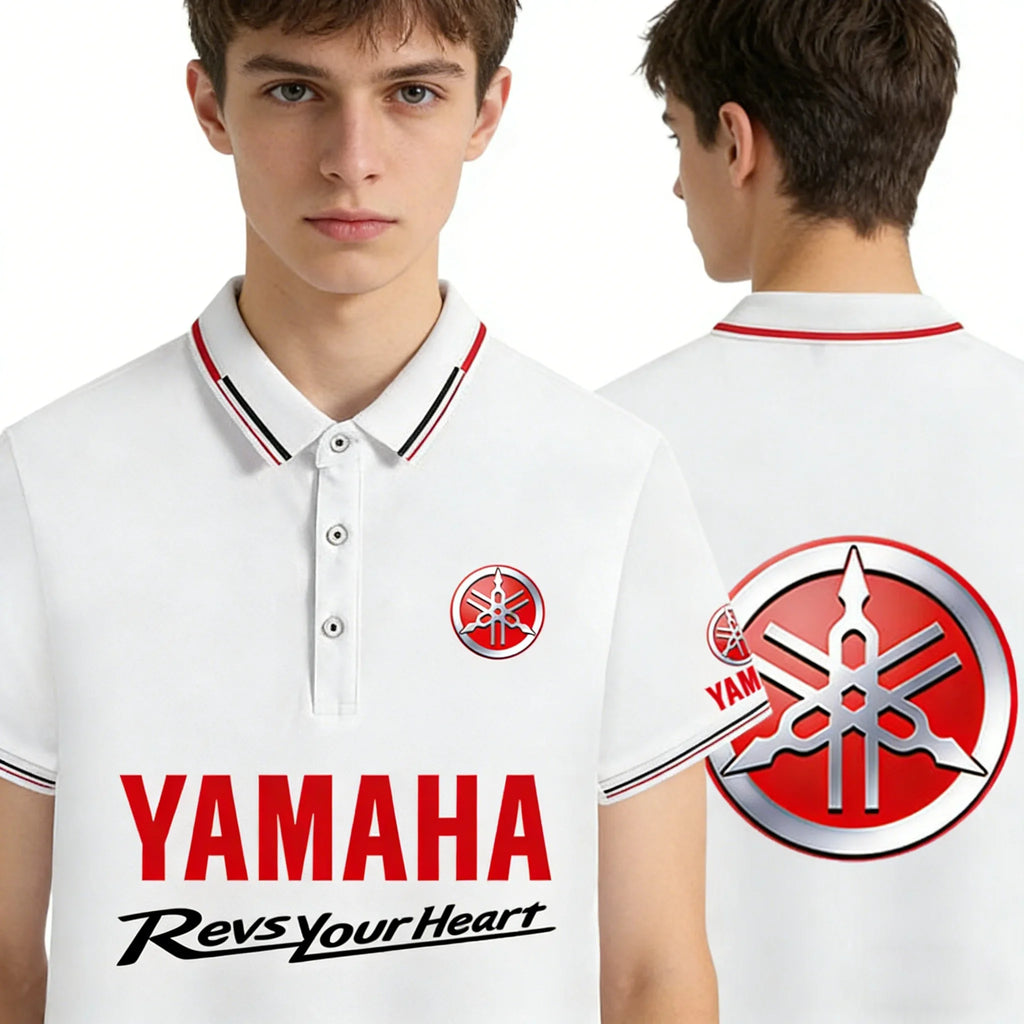 motorcycle Racing collared Yamaha POLO shirt cycling suit for men and women summer top short-sleeved T-shirt motogp fan clothing