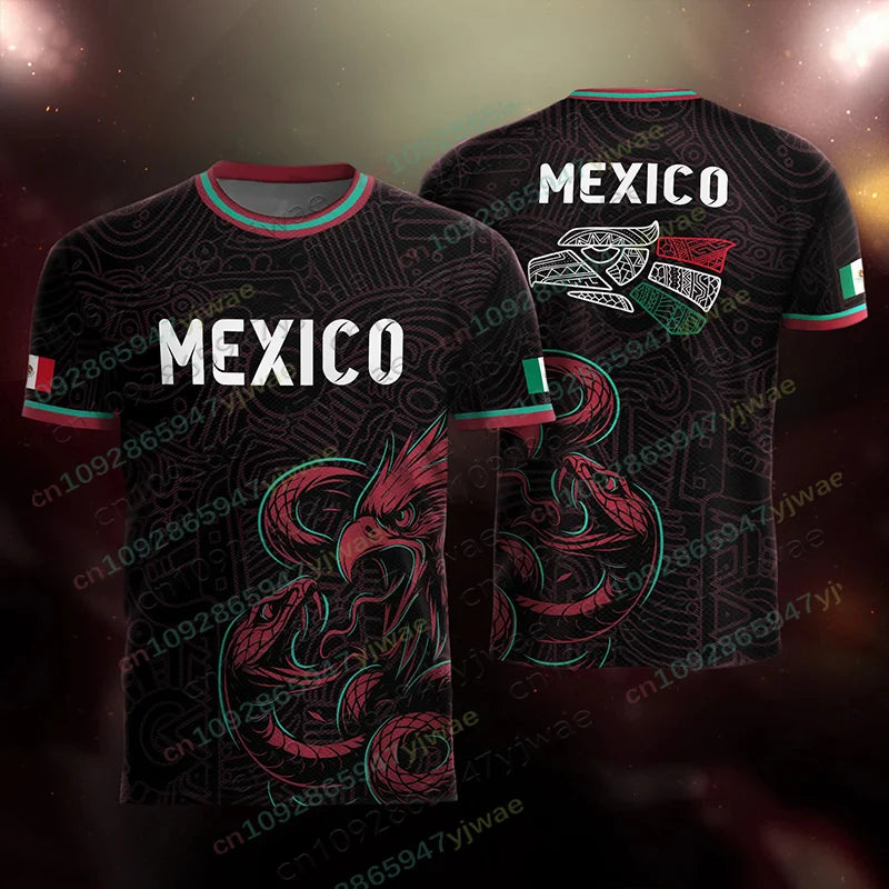 Mexico Special Youth Football Jersey Mens Women Casual Sport Breathable Top for Competition Training Tees Summer Men's Clothing