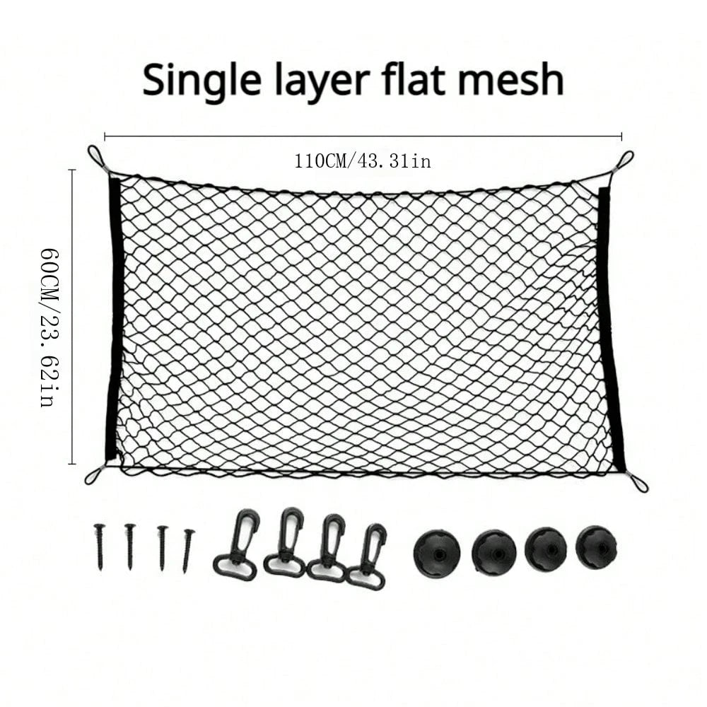 Car Trunk Fence Net Dog Isolation Protection Net Car Mounted Rear Seat Dog Safety Net Sturdy Elastic Pet Fence for Any Vehicle