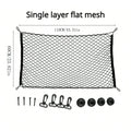 Car Trunk Fence Net Dog Isolation Protection Net Car Mounted Rear Seat Dog Safety Net Sturdy Elastic Pet Fence for Any Vehicle