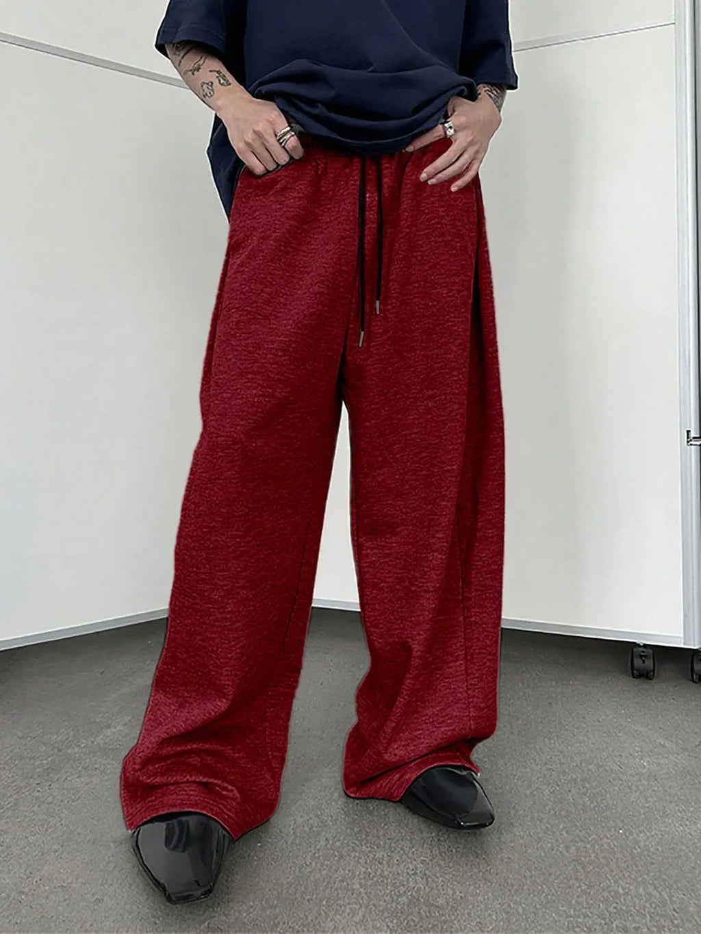 Y2k Harajuku Wide Leg Sweatpants Women Streetwear Baggy Oversize Gray Sports Pants High Waist Drawstring Casual Joggers Trousers