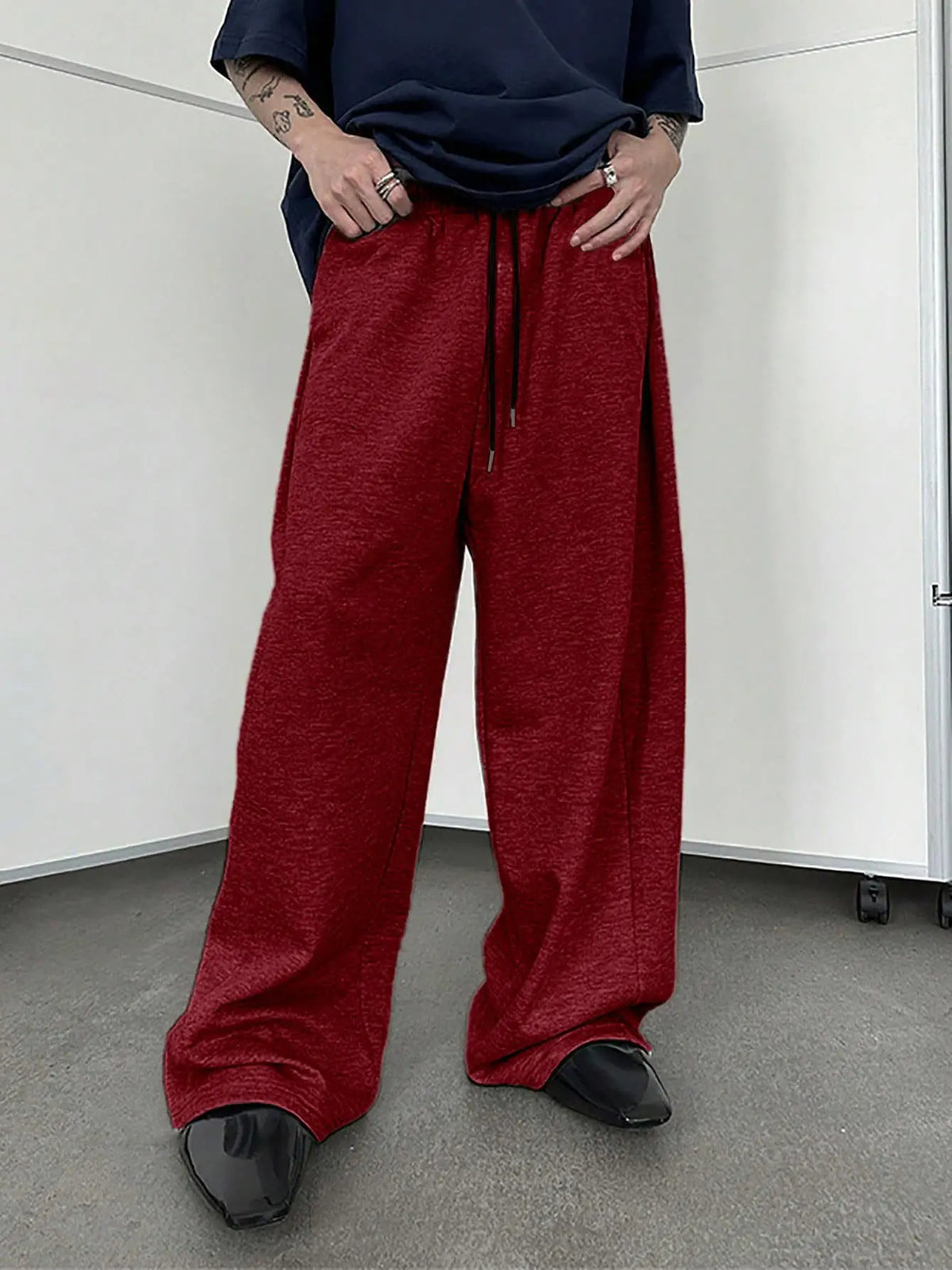 Y2k Harajuku Wide Leg Sweatpants Women Streetwear Baggy Oversize Gray Sports Pants High Waist Drawstring Casual Joggers Trousers
