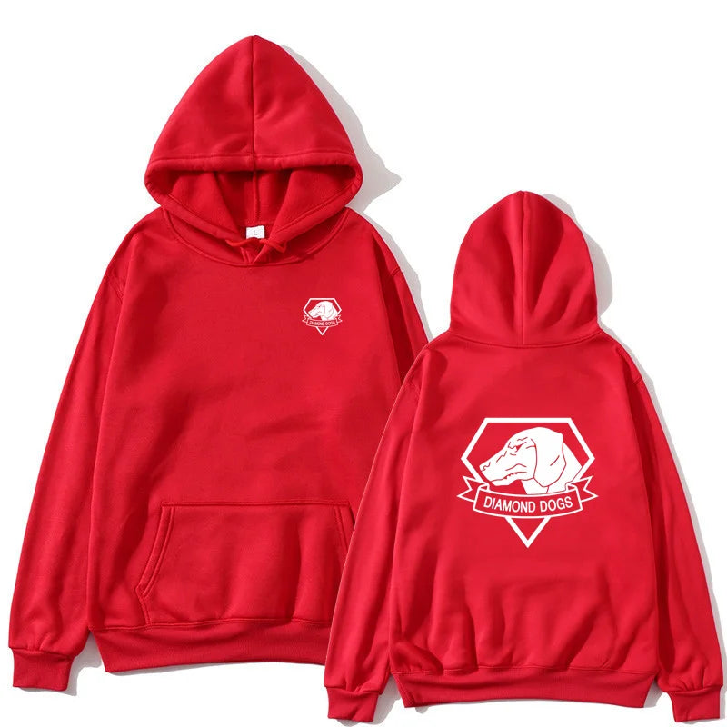 MGS 5 Metal Gear Solid V 5 Diamond Dogs Printed Pattern Hoodie Sportswear Autumn/Winter Men's/Women's Casual Street Harajuku y2k