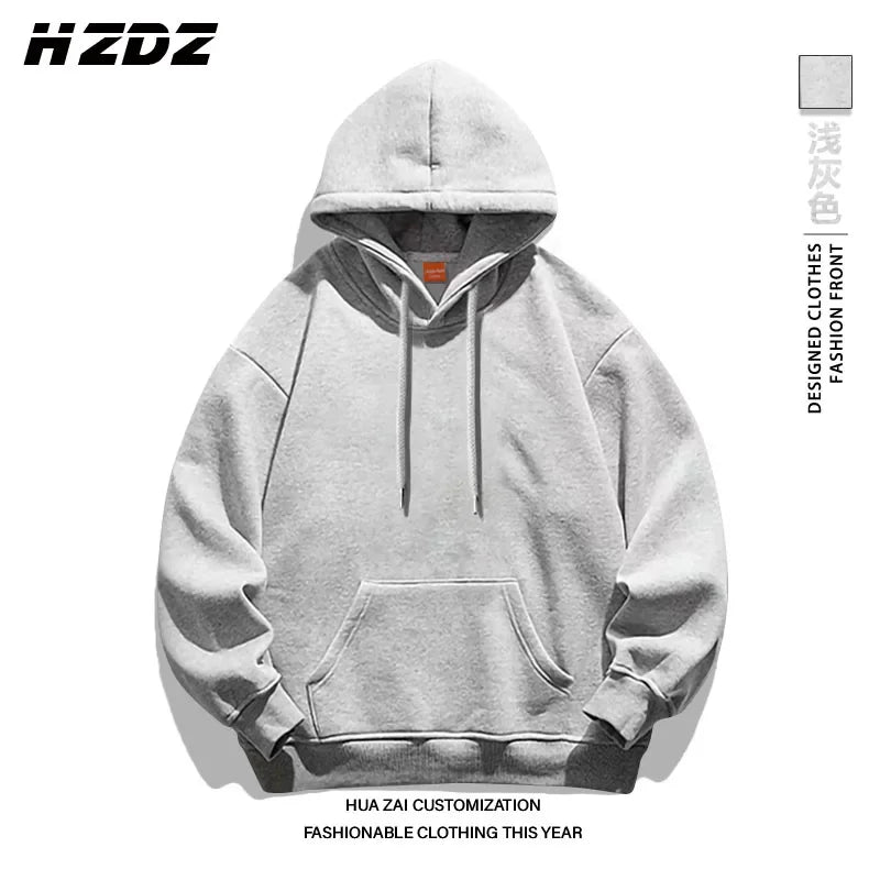 Men's solid color hooded sweatshirt available in multiple colors a casual and stylish street style hoodie