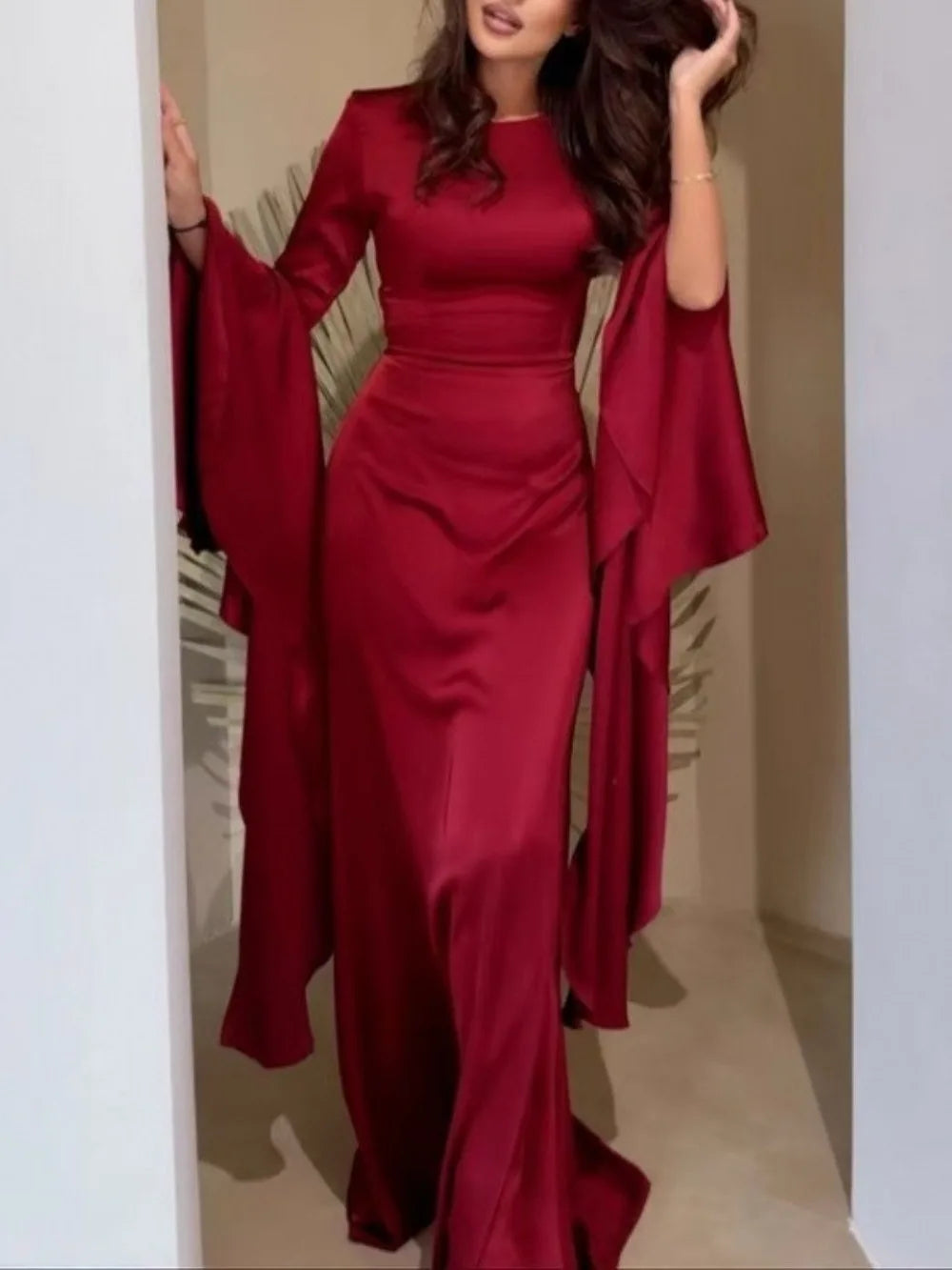 Eid Muslim Women Dress Abaya Flare Sleeve Vestidos Largos Party Caftan Jalabiya Ramadan Long Dresses Dubai Kaftan Arab Robe 2025