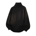 Autumn and winter ins lazy style thick scarf sweater men's Korean version trendy loose solid color base knit sweater