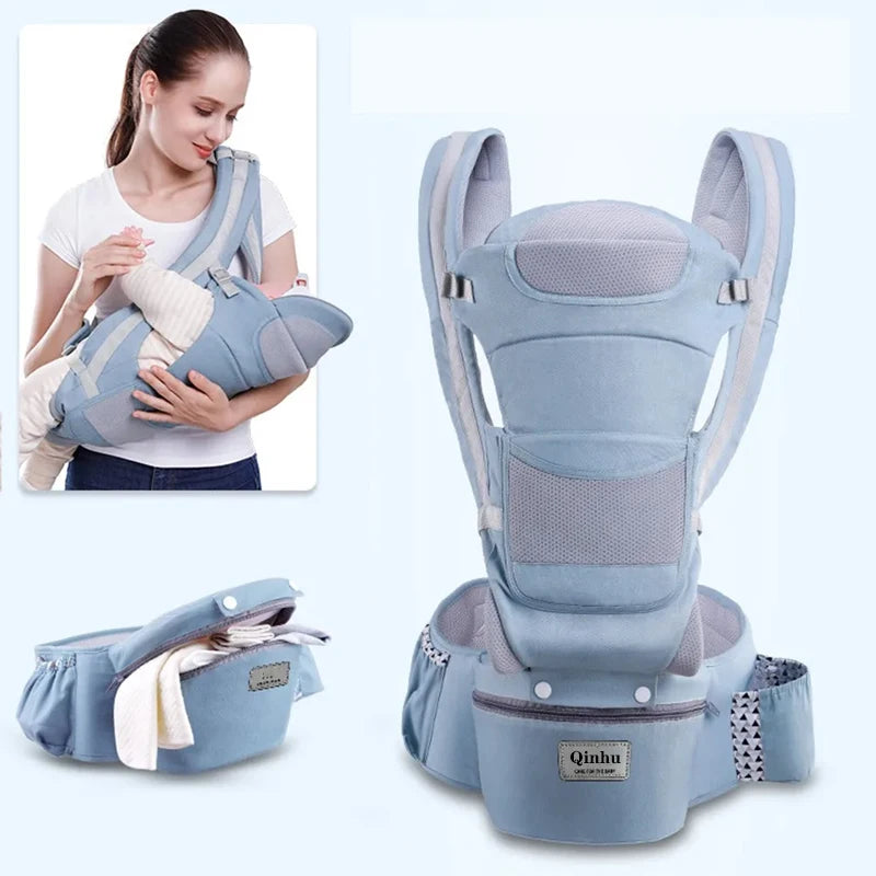 Newborn Ergonomic Baby Carrier Backpack Infant Baby Hipseat Carrier Front Facing Ergonomic Kangaroo Baby Wrap Sling Travel