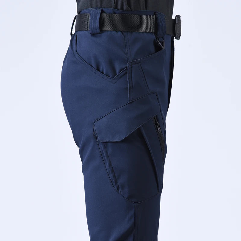 Men's Cargo Military Tactical Casual Trousers Softshell Elastic Spring Autumn Pants Hiking Camping Climbing Army Combat Running
