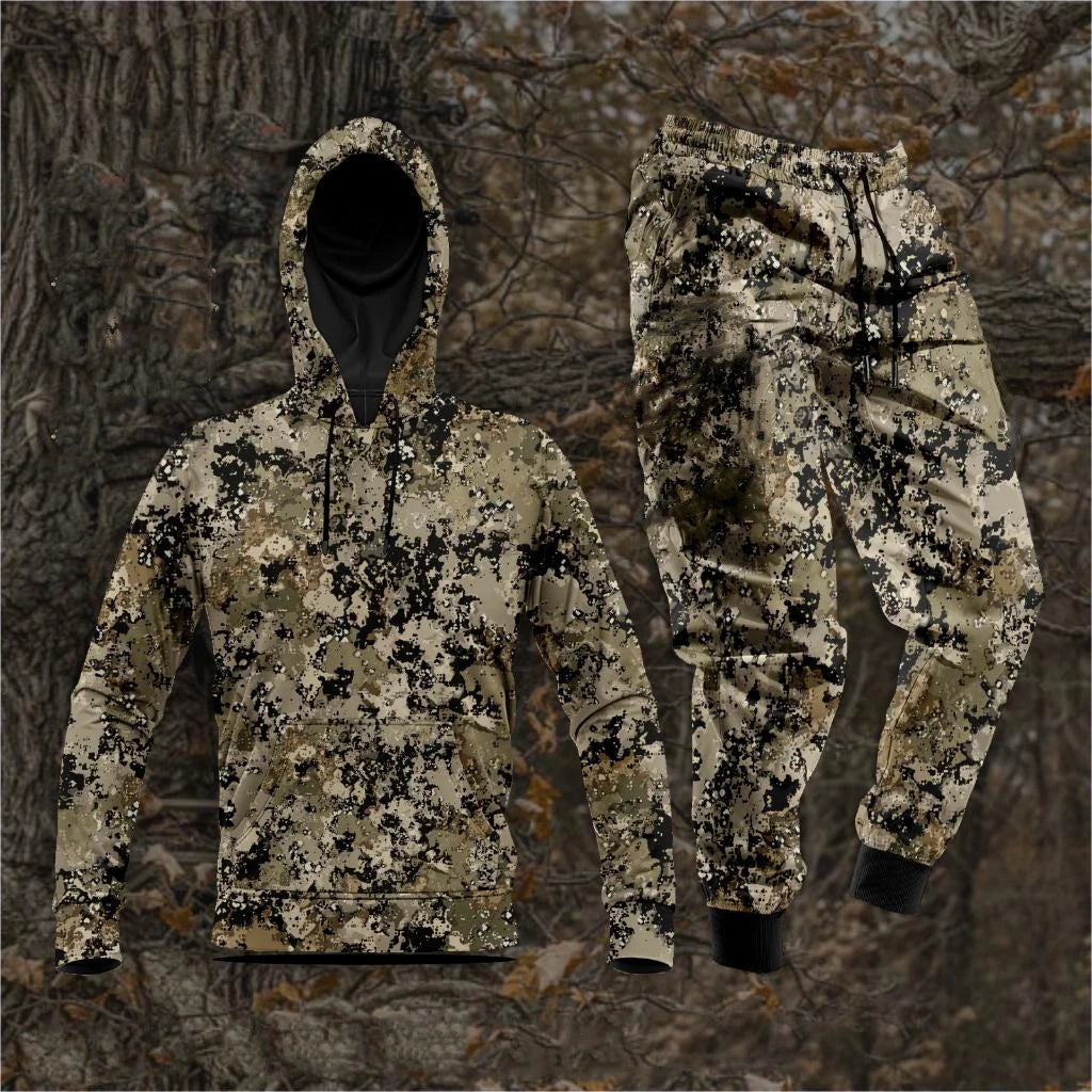 Autumn Camouflage 3D Printed Hoodie Suit Men Sweatshirts Sweatpants Casual Fashion Two Piece Tracksuit Set Men's Clothing