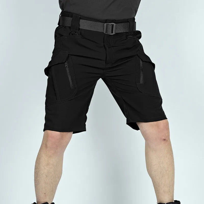 Men's Tactical Cargo Shorts Quick Dry Waterproof Multi-Pocket Outdoor Hiking Fishing Camping Summer Sports Lightweight Shorts