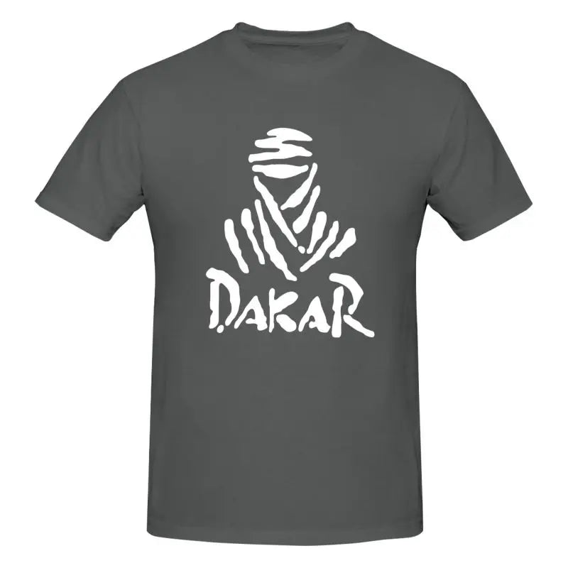 Motorcycle Dakar Rally Graphic Print T Shirt Men Large Size Cotton Casual T-shirts Summer Short Sleeve Tops Tees Streetwears