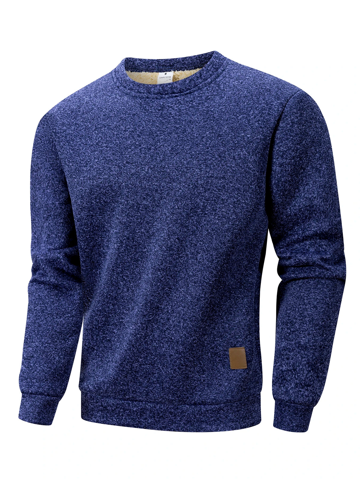 Autumn Winter Men's Fleece Lined Warm Sweatshirt Casual Pullover Men Fashion Long Sleeve Hoodies Outdoor Men's Clothing Top