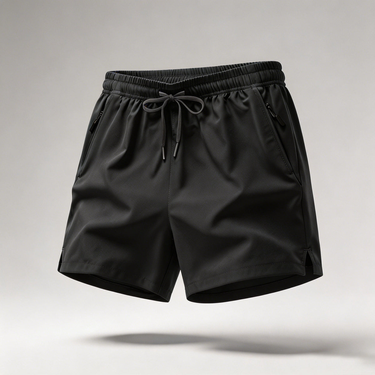 Men's Quick Dry Running Shorts with Drawstring and Zip Pockets - Ideal for Athletic Workouts and Gym Sessions Swim Trunks