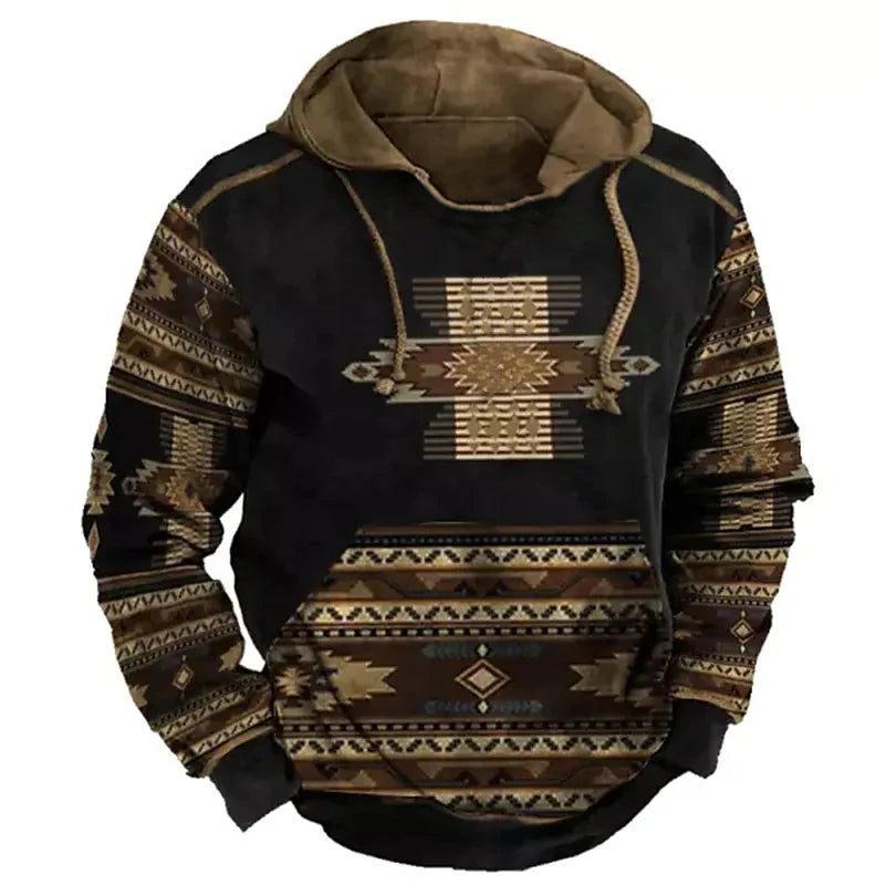 Spring And Autumn Retro men's Sweatshirt Hoodie For Men Oversized men's Clothing Casual India Harajuku men's Hoodie Hoodie