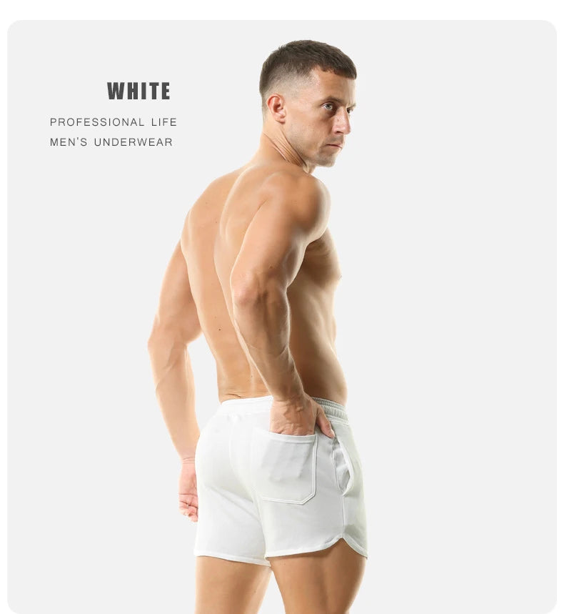 Summer Men Cotton Casual Shorts Quick Dry Gym Basketball Shorts Sport Running Shorts Man Crossfit Fitness Sweatpants Men Clothes