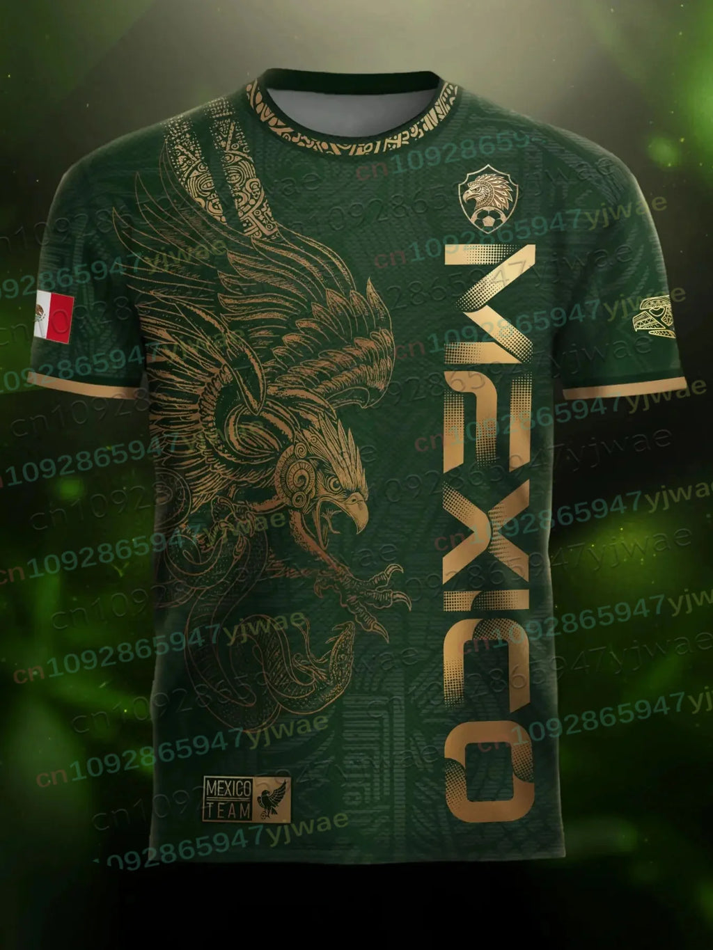 Mexico Special Youth Football Jersey Mens Women Casual Sport Breathable Top for Competition Training Tees Summer Men's Clothing